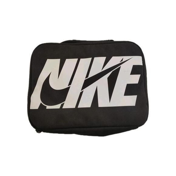 NIKE Youth/Adult Insulated Lunch Box Tote Bag Black & White 10” X 7.5” X 2.5” - Picture 1 of 8